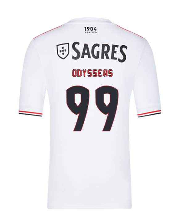 2021/22 Benfica Away Kit Soccer Jersey with Odysseas 99 printing